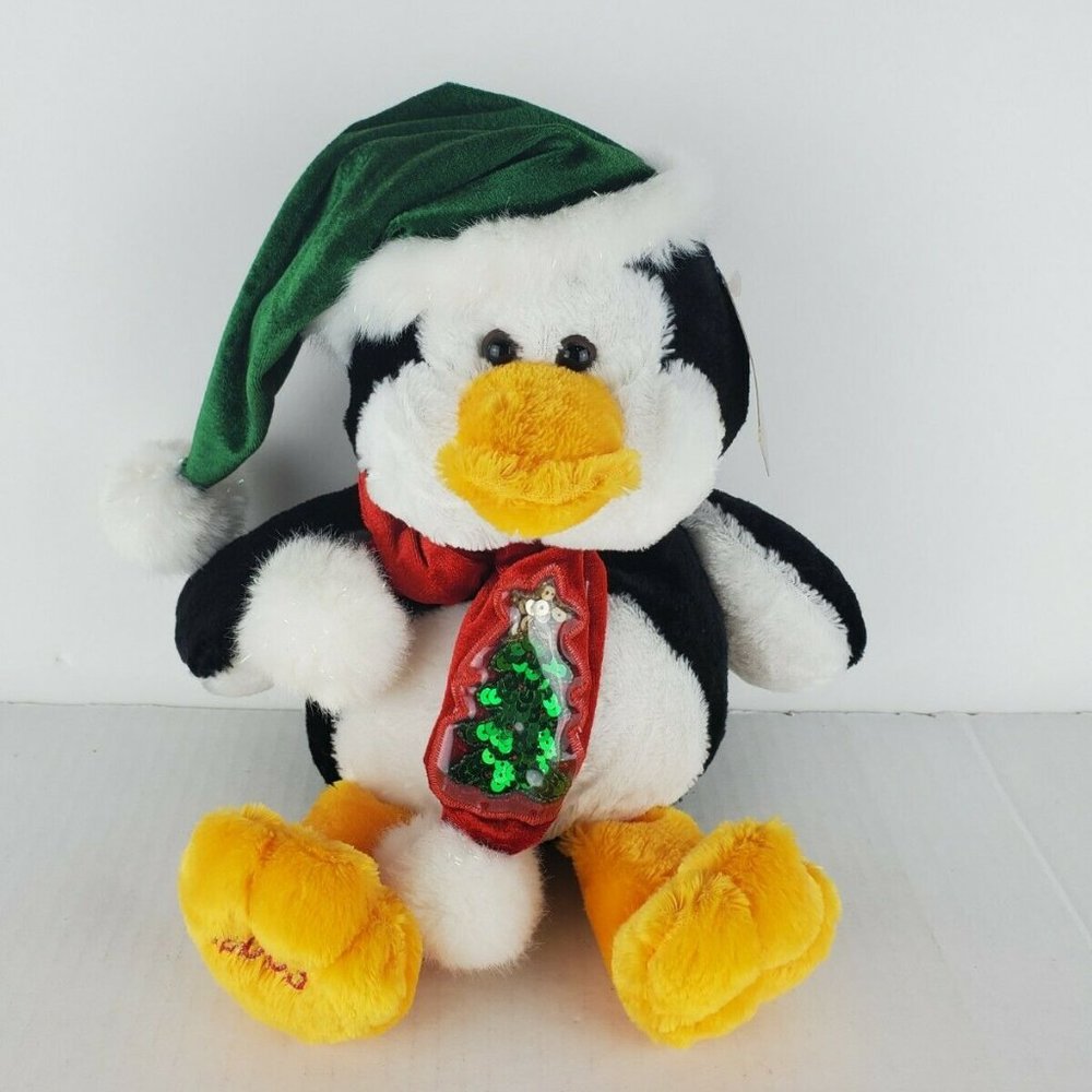 Snowflake Friends 14" Penguin Plush Stuffed Toy Christmas 2003 by Dan Dee New